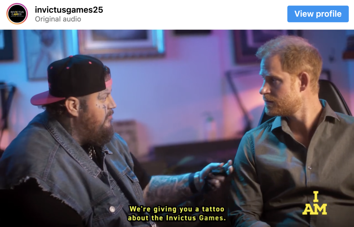 Prince Harry lets Jelly Roll tattoo his neck. 'Have you done this before?' | "This is where people get tattooed, right?"