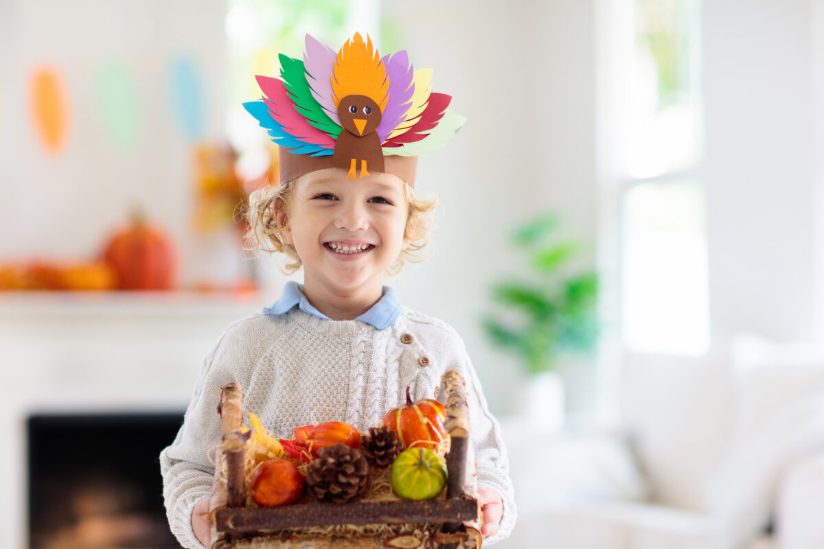 young boy thanksgiving hat